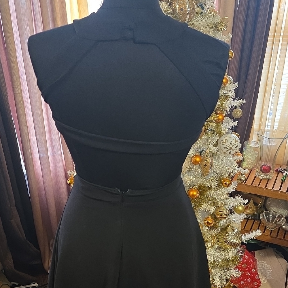 Elegant Black Mini Dress - Picture 15 of 16